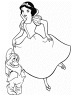 coloring page Snow White