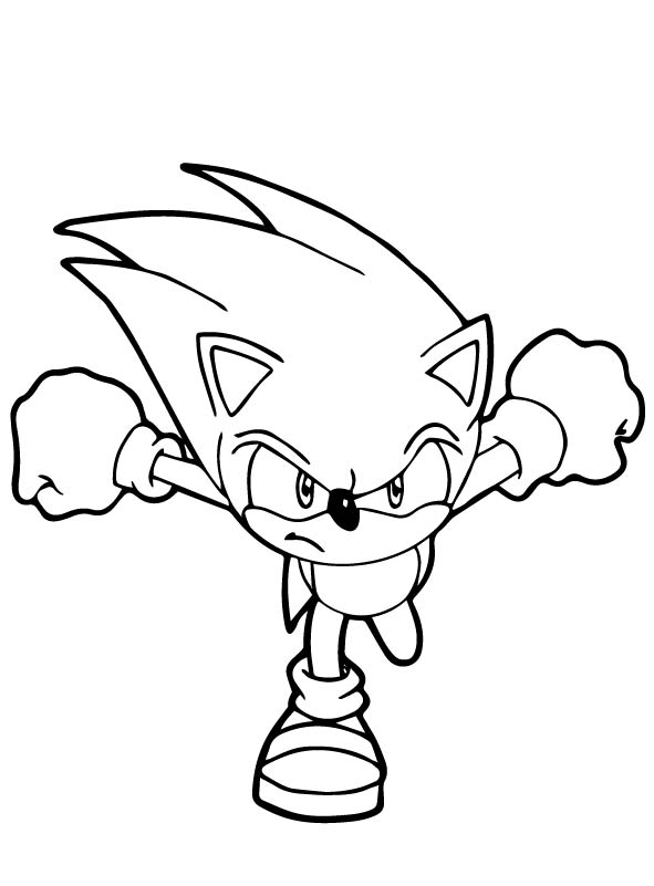 Dark Sonic coloring page – Having fun with children