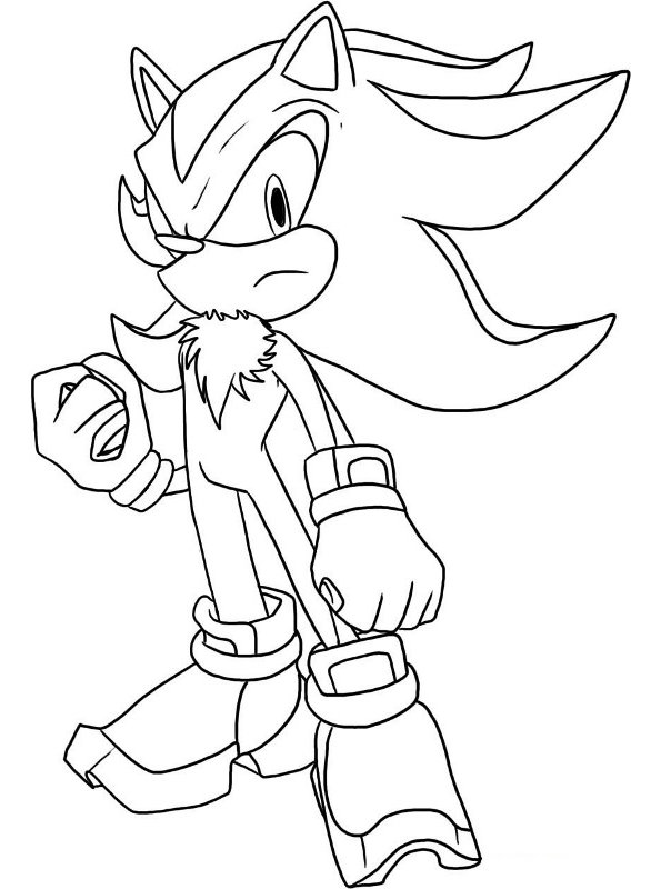 Shadow The Hedgehog Coloring Pages (Updated 2023)