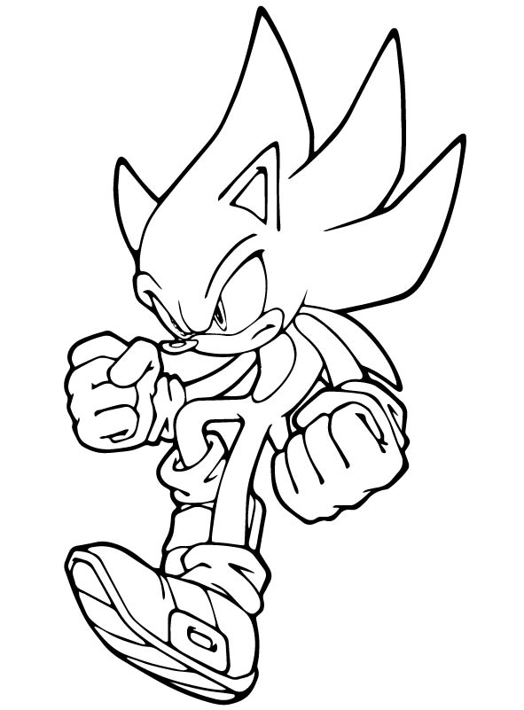 Dark Sonic The Hedgehog Coloring Pages. When viewed from its