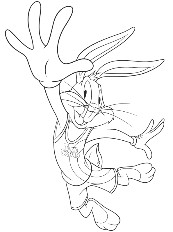 Kids-n-fun.com | Coloring page Space Jam 2 A New Legacy Bugs Bunny