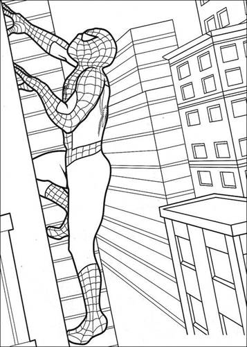 spiderman coloring fun