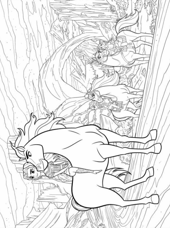 Kids-n-fun.com | Coloring page Spirit Untamed On the way