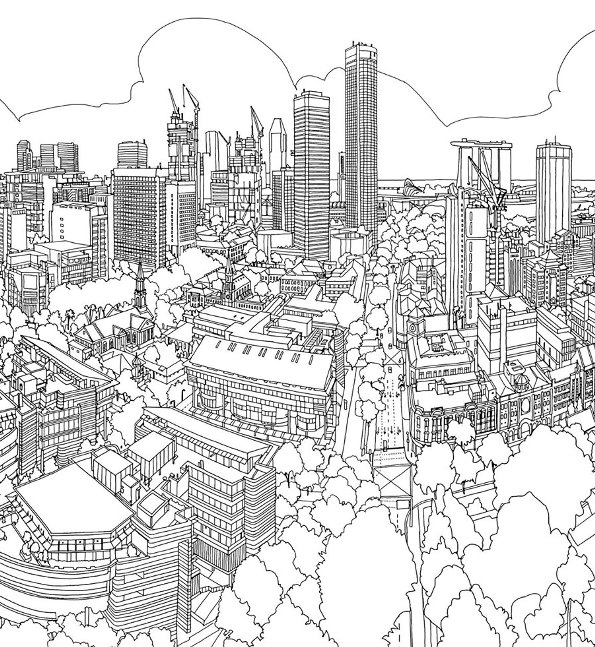 Kids-n-fun.com | Coloring page Cities singapore