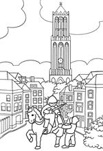 coloring page sint-maarten