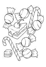 coloring page snoep