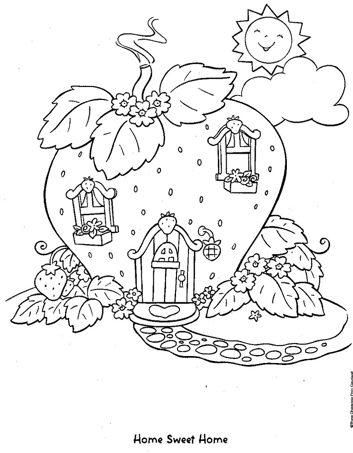 Kids-n-fun.com | 22 coloring pages of Strawberry Shortcake
