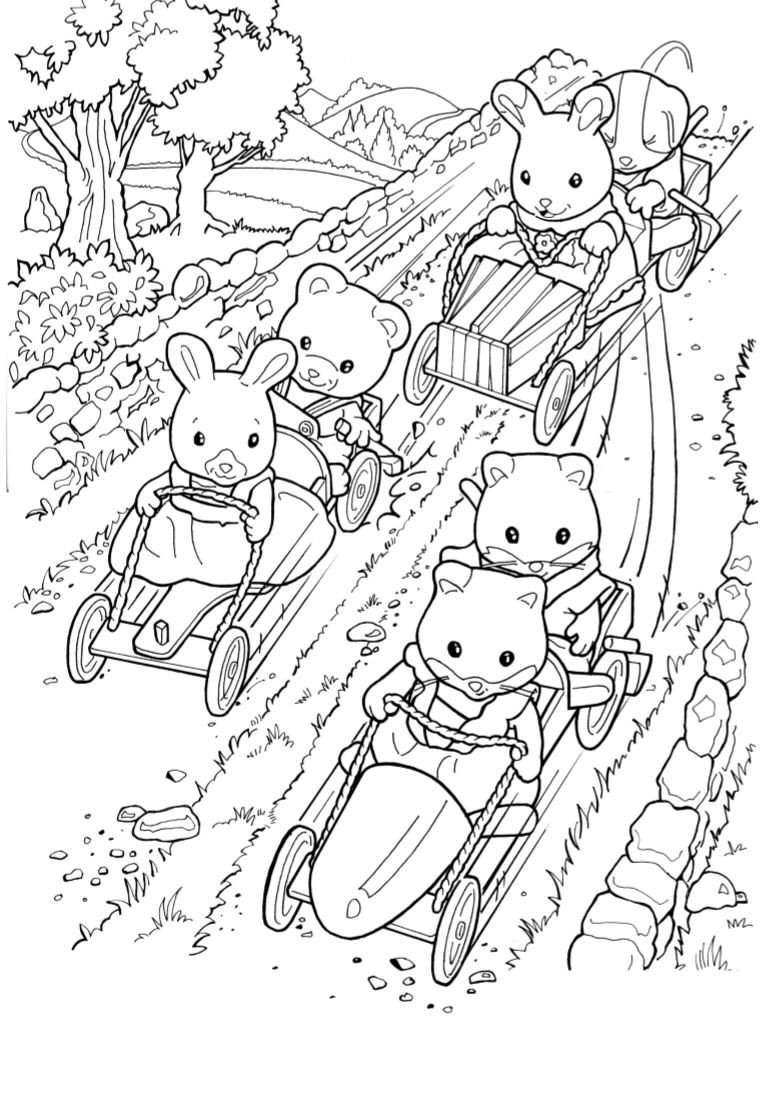 calico critters coloring pages printable - photo #30