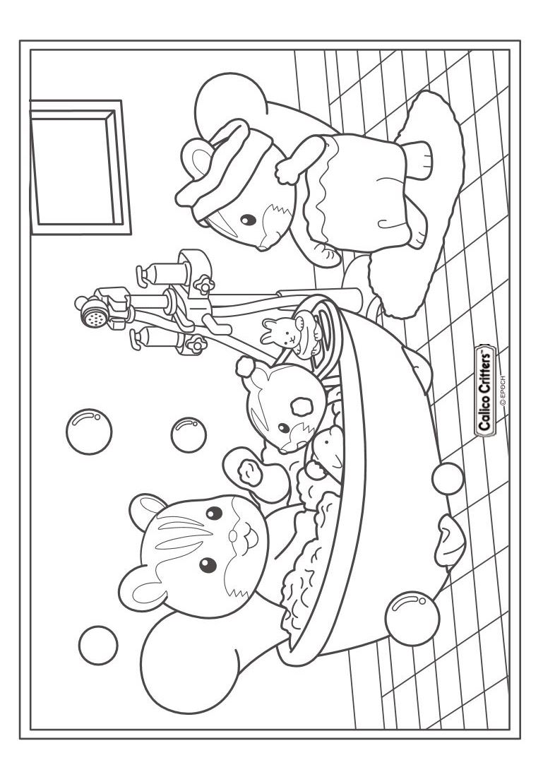 calico critter coloring pages - photo #19