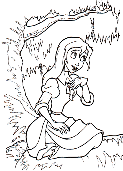 images tarzan coloring pages - photo #13