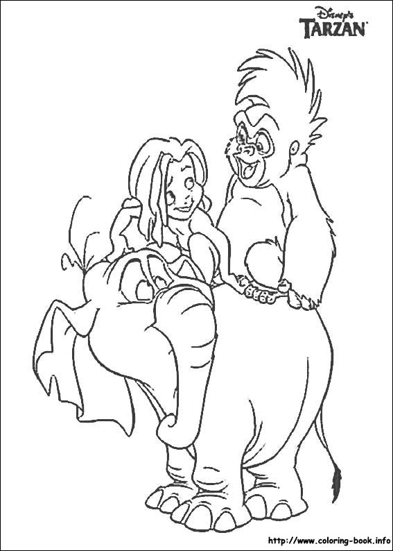 Kids-n-fun.com | 65 coloring pages of Tarzan