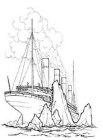 coloring page Titanic
