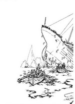 coloring page Titanic