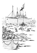 coloring page Titanic