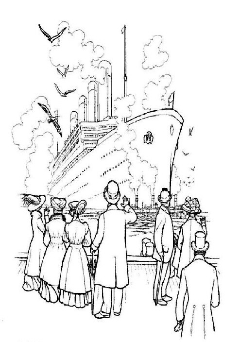 Kids-n-fun.com | 30 coloring pages of Titanic