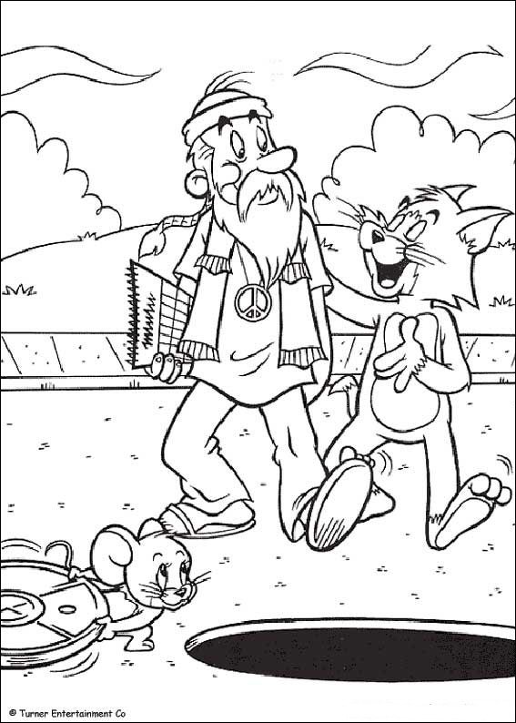 Kids-n-fun.com | 43 coloring pages of Tom and Jerry