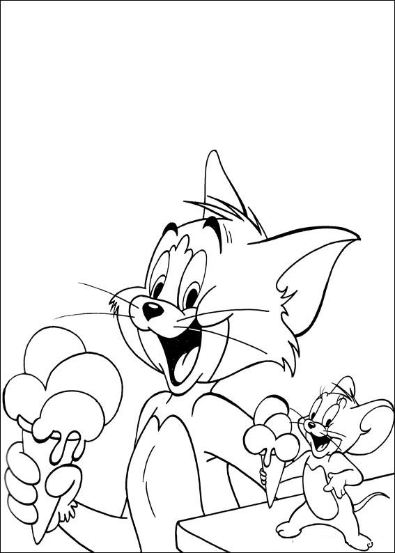 Kids-n-fun.com | 43 coloring pages of Tom and Jerry