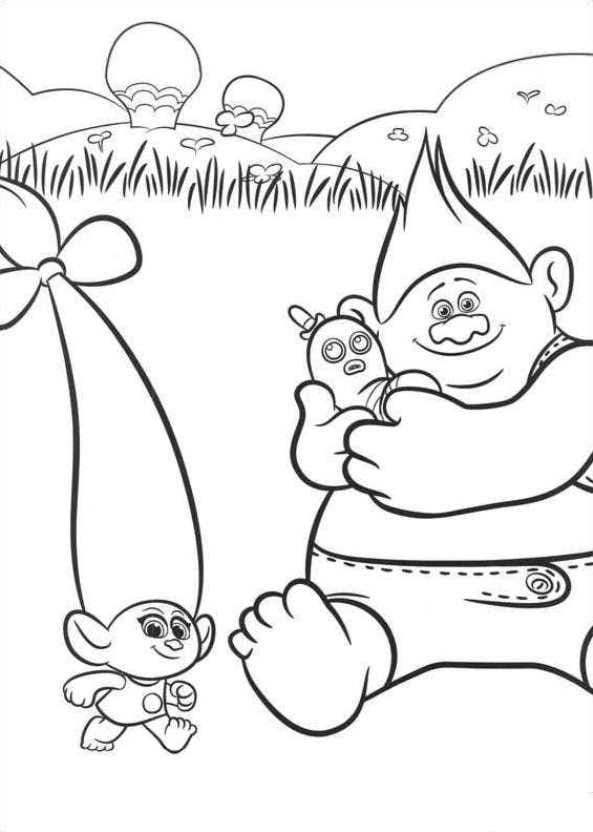 Kids-n-fun.com | 26 coloring pages of Trolls