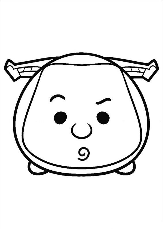 Free coloring pages of tsum tsum