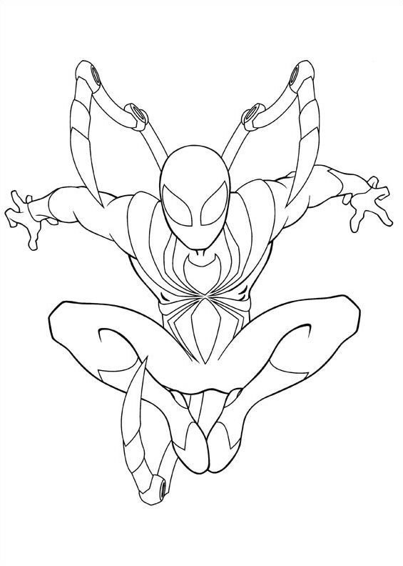 ultimate spiderman iron fist coloring pages - photo #8