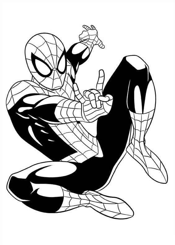Kids-n-fun.com | Coloring page Ultimate Spider man spiderman
