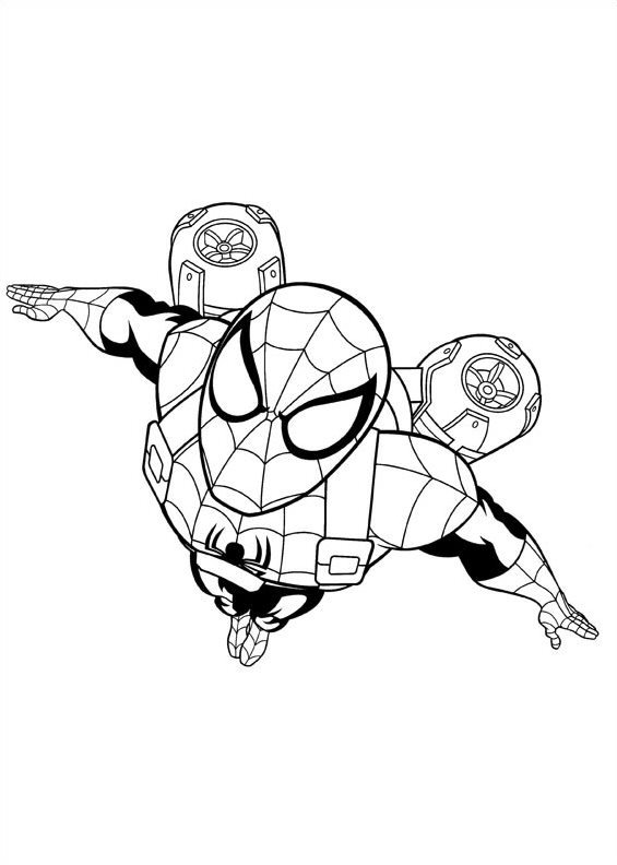 ultimate spiderman iron fist coloring pages - photo #18