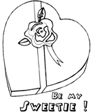 coloring page Valentines Day