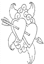 coloring page Valentines Day