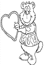 coloring page Valentines Day