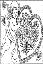 coloring page Valentines Day