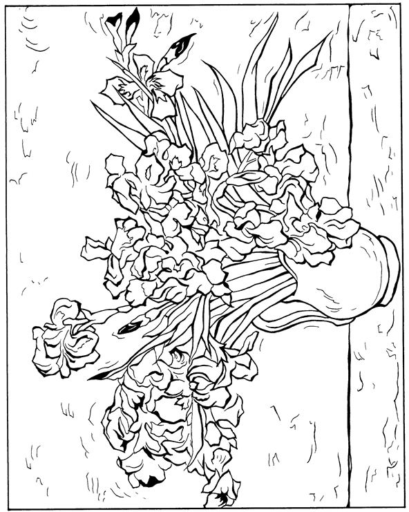 535 Cartoon Van Gogh Coloring Pages with disney character