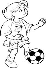 coloring page Soccer