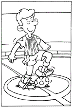 coloring page Soccer