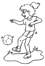 coloring page Soccer