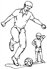 coloring page Soccer
