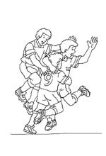 coloring page Soccer