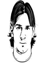 coloring page Lionel Messi