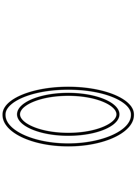 Kids n fun Coloring Page Shapes Of Food Plate