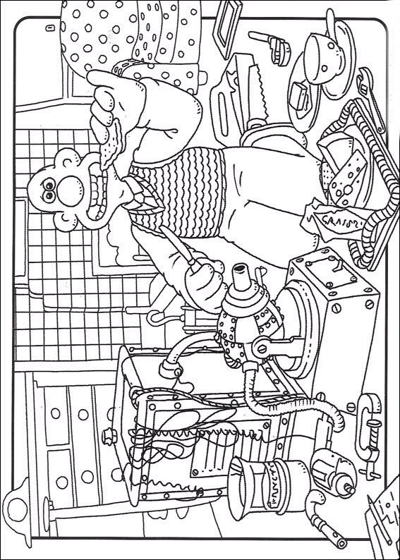 wallace and gromit coloring pages - photo #48