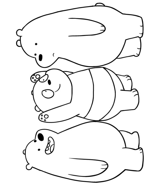 Kids-n-fun.com | Coloring page We bare Bears We bare Bears