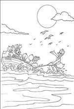 coloring page Waterskiën