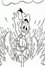 coloring page Waterskiën