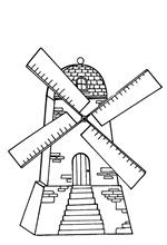 Kids-n-fun | 18 coloring pages of Windmills