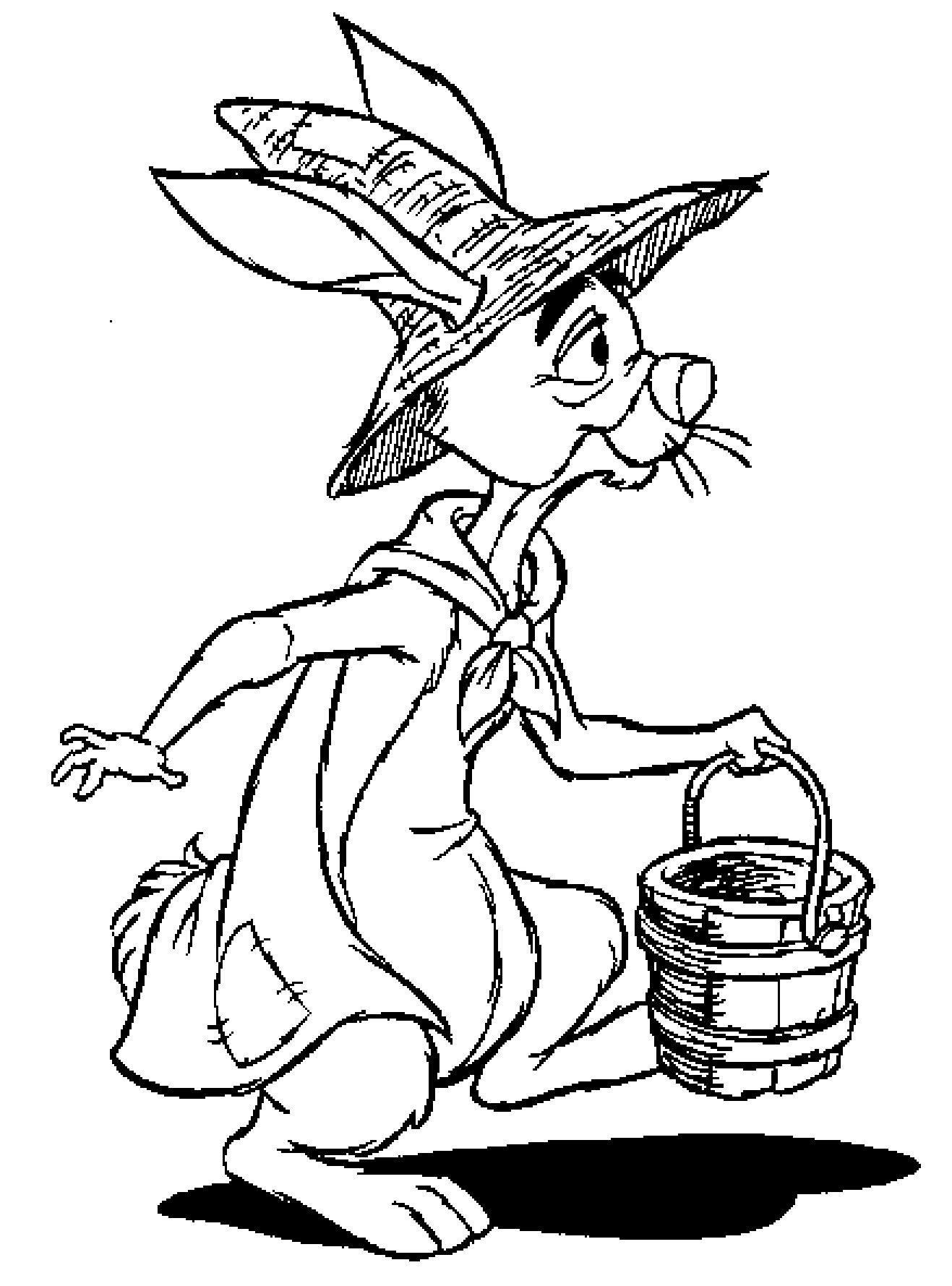 rabbit from winnie the pooh coloring pages - photo #42