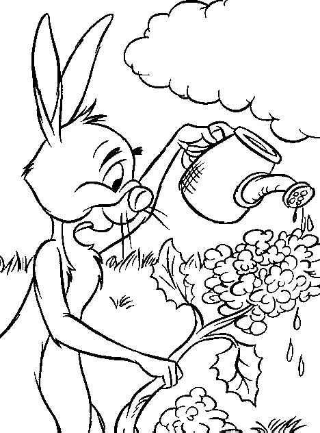 rabbit from winnie the pooh coloring pages - photo #43