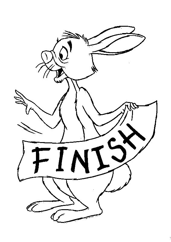 rabbit from winnie the pooh coloring pages - photo #45