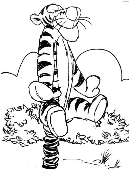 Kids-n-fun.com | 30 coloring pages of Winnie the Pooh and Tigger
