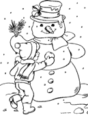 coloring page Winter