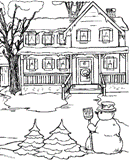 coloring page Winter