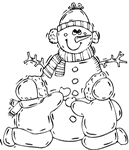 coloring page Winter